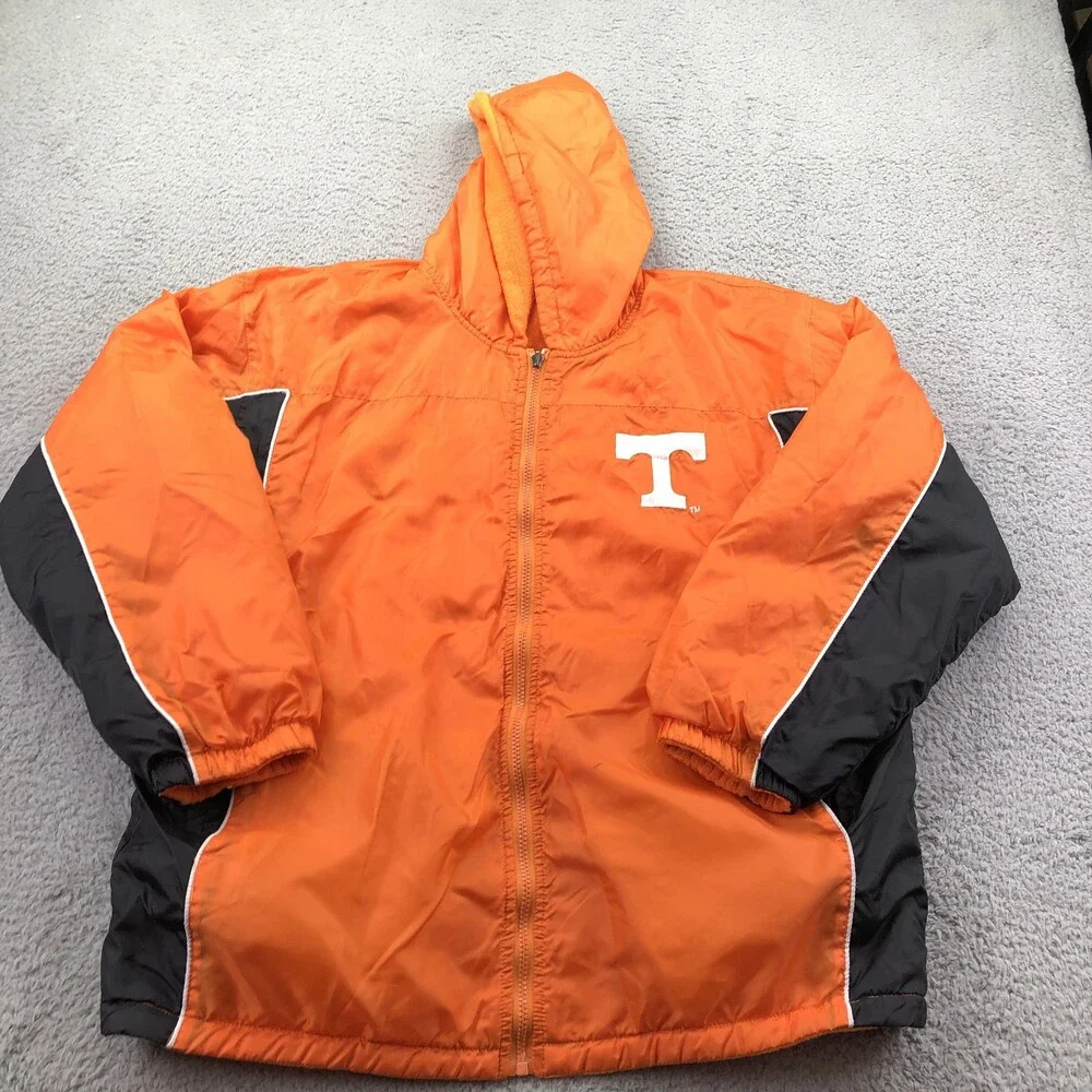 Vintage Tennessee Volunteers Jacket Mens Medium Orange BMOC Sportswear Hooded